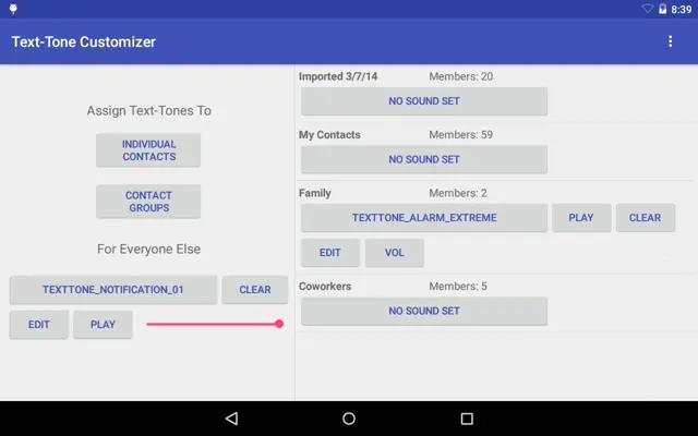 Text-Tone Customizer android App screenshot 0