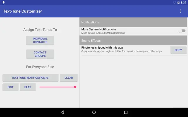 Text-Tone Customizer android App screenshot 3